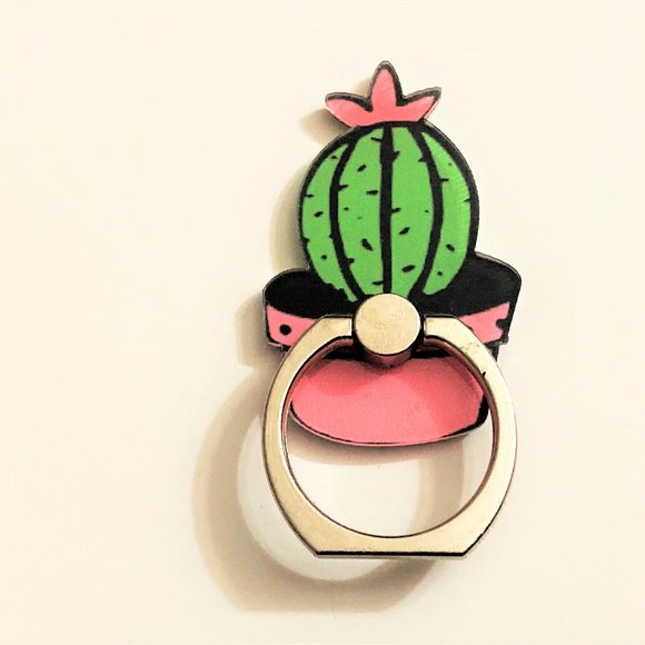 3/30 Cactus Shaped Phone Ring Holder - Picture 1 of 4